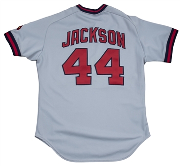 1982-1984 Reggie Jackson Game Used California Angels Road Jersey (MEARS A10)